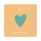 Août, le cœur de l'été en couleurs chaleureuses